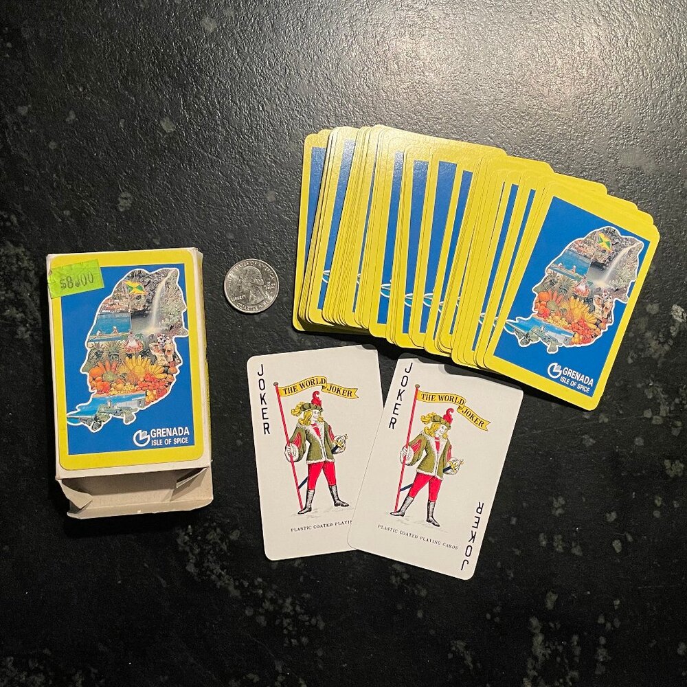 Vintage "Grenada" Souvenir Playing Cards